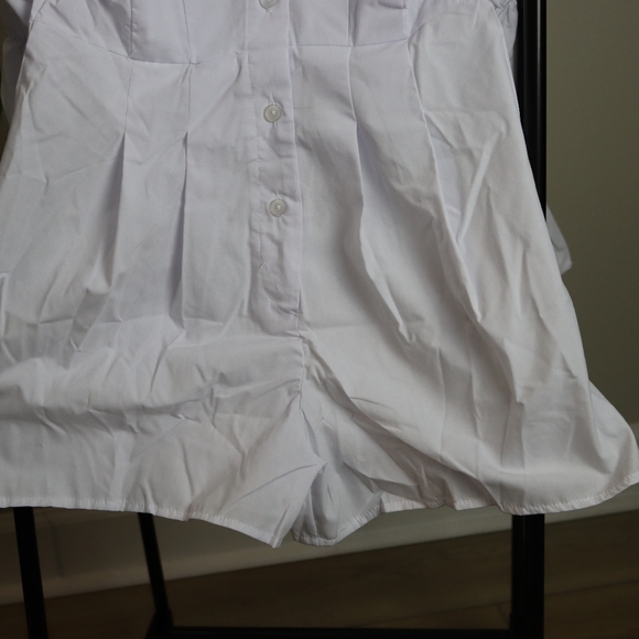 Button Up Shirt Style Romper - Picture 8 of 9